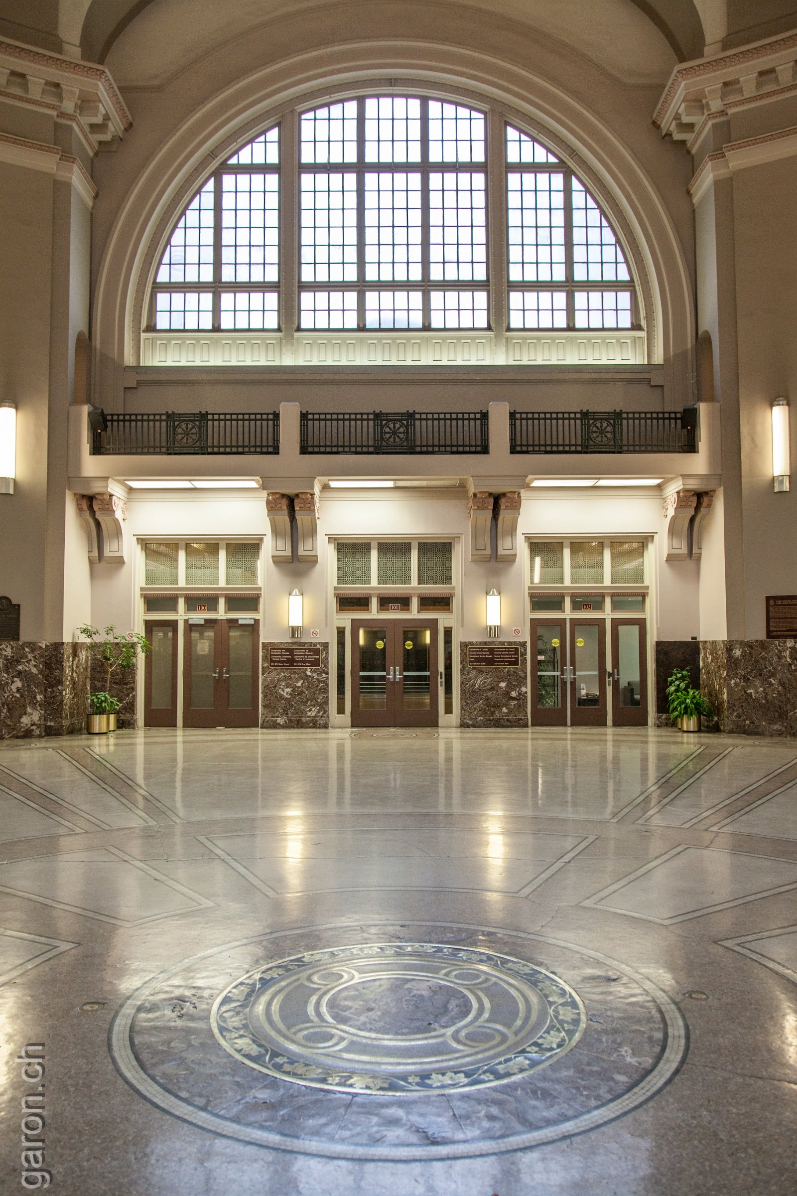 Winnipeg, Union Station The hall of the railway station