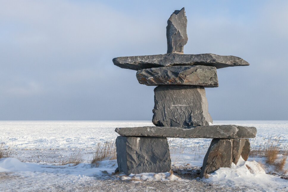 Churchill, Inukshuk on Hudson Bay side