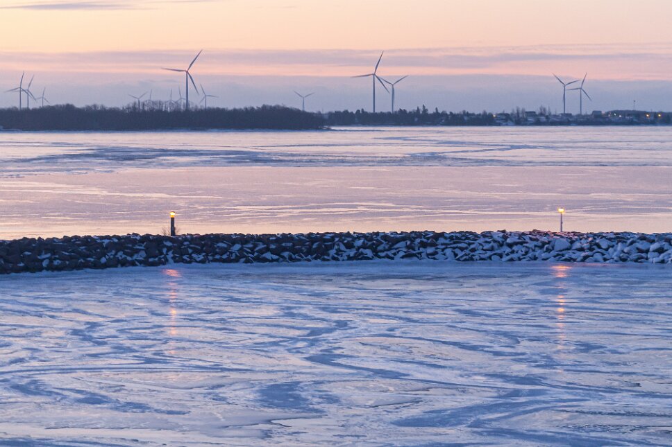 Kingston, the frozen plaisance port