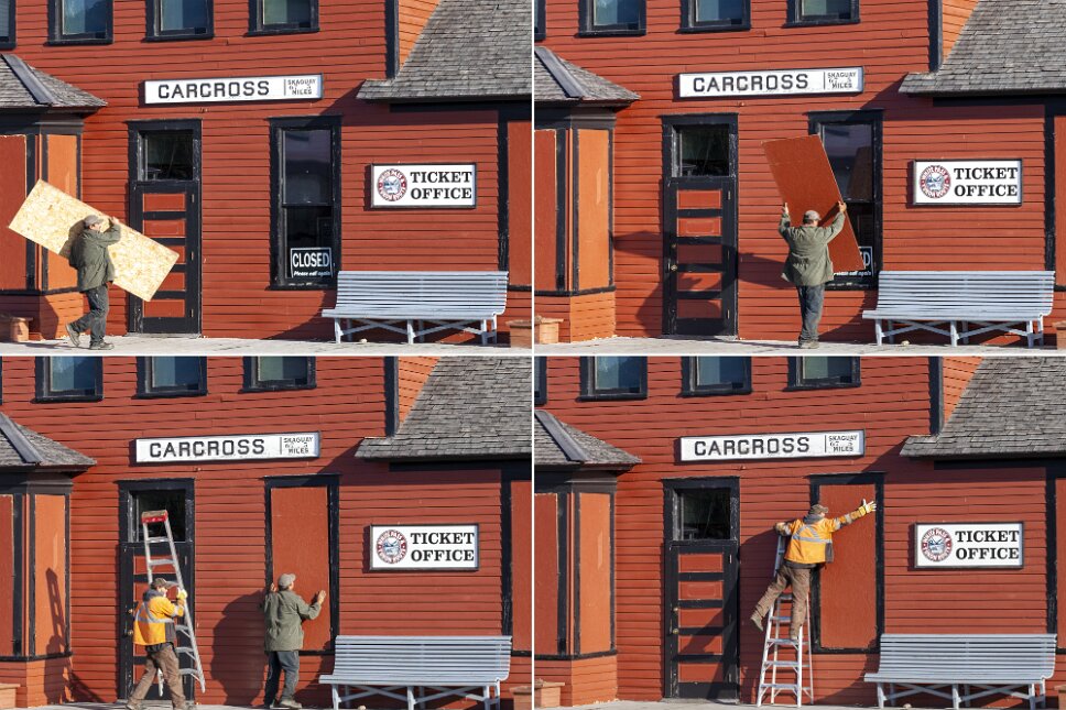 Carcross, seasonal closure of the Railway Station 2