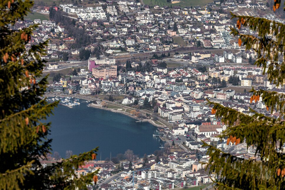 Rigi Blick nach Arth