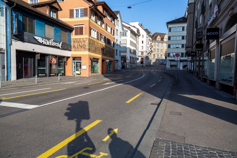 Zurich während der Pandemie